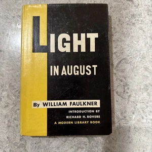 Light in August by William Faulkner First Modern Library, 1950 HC DJ 88 - Imagen 1 de 5