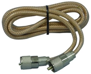 Procomm PP8X6-CX 6 Foot RG8X CB Radio Antenna Coaxial Cable w/PL259 Ends - Clear - Picture 1 of 1