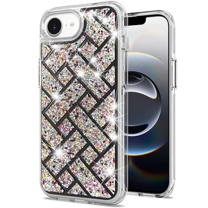 Funda para teléfono híbrida brillante brillante para iPhone 16e + vidrio templado - Imagen 1 de 21