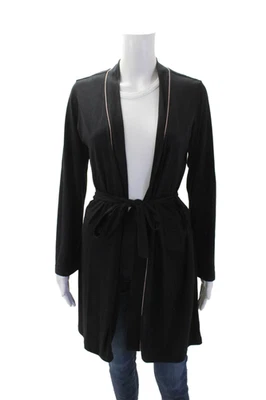 Cinturón Cosabella Mujer Algodón Frente Abierto Cuello en V Manga Larga Bata Negro Talla P Foto 1 de 4