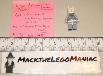 Lego Batman 76000 Arctic Batman Minifigure Only Mask Cracked No Cape SH047 - Image 1 of 4