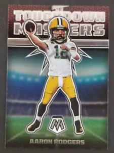 Aaron Rodgers 2022 Panini Mosaic Touchdown Masters Football Card #6 (NM) - Foto 1 di 2