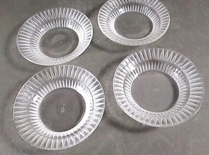 4 VINTAGE SIGNED LALIQUE 3" BUTTER PATS, MINT CONDITION - Picture 1 of 4