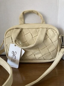 New Hobo International Maze Mini Buff Soft Leather Woven Crossbody Handbag $188 - Picture 1 of 8