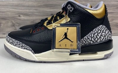 [CK9246-067] Women's Air Jordan 3 Retro Black *NEW* - Image 1 of 4