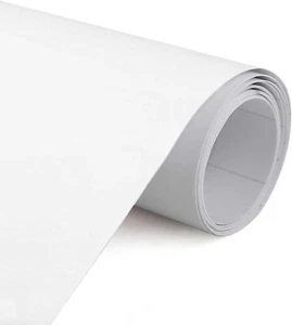 White Gloss Vinyl Kitchen Cupboard Worktop Covering Wrap Sheet Film Sticker - Picture 1 of 8