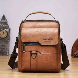 Herren Echt Leder Umhängetasche Schultertasche Vintage Handtaschen Businesstasche - Bild 1 von 7
