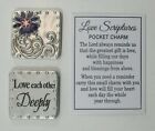 New ListingW1 Love Each other deeply Scripture Pocket Token Charm ganz wedding promise