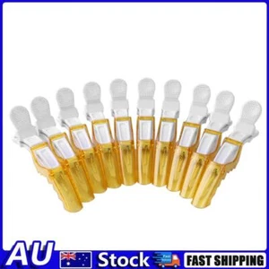 10Pcs Alligator Hair Clips Wide Teeth for Professional Hair Salon (Yellow) - Picture 1 of 9