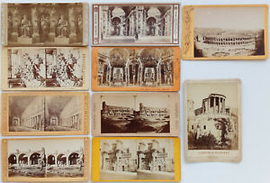 10 x Rom Roma Rome Colosseum Italien Italia Italy, 10 KAB + Stereos 1860 - 1875