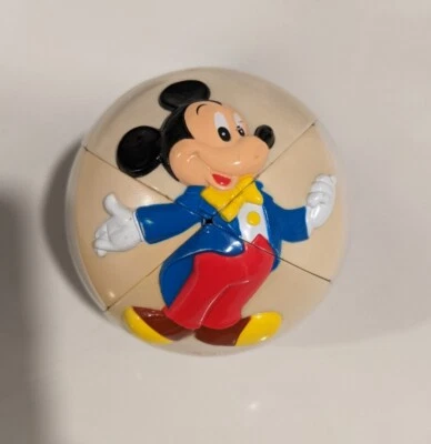 Bola de quebra-cabeça vintage Mickey’s Challenge 3D Disney Pato Donald década de 1990 - Imagem 1 de 4