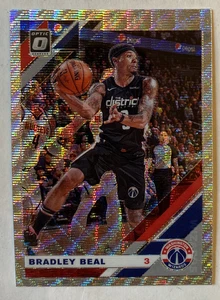 2019-20 DONRUSS OPTIC #109 BRADLEY BEAL PREMIUM PRIZM SILVER WAVE WIZARDS - Picture 1 of 2