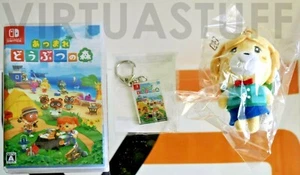 Animal-Crossing New Horizons Day One Keychain Isabel Bundle, Switch Japan Market - Picture 1 of 7