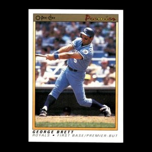 George Brett 1991 O-Pee-Chee Premier Kansas City Royals #14 R315D 70