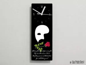 Phantom of the Opera Quotes - Flowers fade, the fruit of summer ... - Wall Clock - Picture 1 of 4
