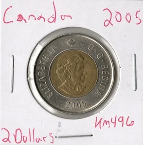 Moneda Canadá 2 Dólares 2005 KM496, bimetálica - Imagen 1 de 2