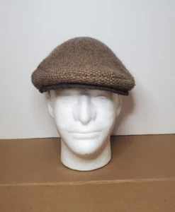 Vtg Polo Ralph Lauren Brown Lambswool Golf Cabbie Newsboy Hat Size Small/ Medium - Picture 1 of 12