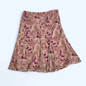 Gonna floreale NINE WEST pesca e rosa taglia UK 16 US 12 civetta occasione ospite - Foto 1 di 7