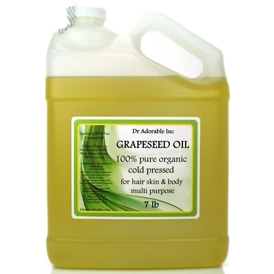 1 Gallon / 7Lb GRAPESEED OIL by Dr.Adorable Grape Seed 100% Pure Organic Free SH