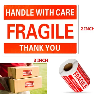 PEGATINAS PLEASE MANEJE CON CUIDADO - FRÁGILES - GRACIAS, 2X3, (500 por rollo) - Imagen 1 de 16