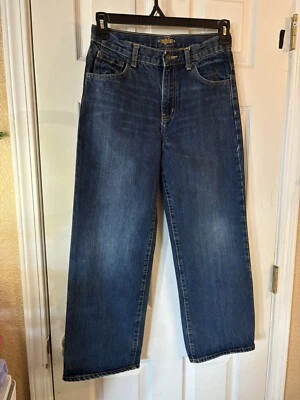 Old Navy Unisex Teens Regular 14 Husky Jeans Loose Straight Leg Baggy (DAMAGED) - Image 1 of 4