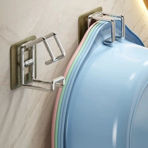 Stainless Steel Washbasin Hook Multifunction Basin Storage Rack - Picture 1 of 8