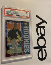 Michael Jordan ROOKIE PSA 7 ELECTRIC DIAMOND Upper Deck Baseball Last Dance 1994