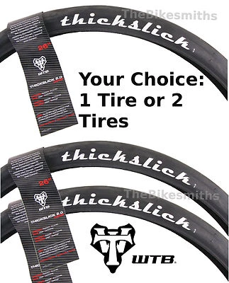 1 or2-Pack WTB Thickslick 26x2.0 Comp Fast Smooth Slick Street Wheelie Bike Tire - Image 1 of 4