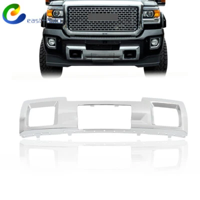 For 2015-2019 GMC Sierra 2500HD 3500HD Chrome Front Bumper Skid Plate Chrome - Image 1 of 4