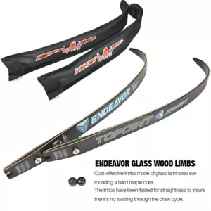 ILF Archery Recurve Bow Limbs H25-66" 68'' 70'' Takedown 18-44lbs Hunting Shoot - Picture 1 of 12