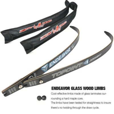 ILF Archery Recurve Bow Limbs H25-66" 68'' 70'' Takedown 18-44lbs Hunting Shoot - Image 1 of 4