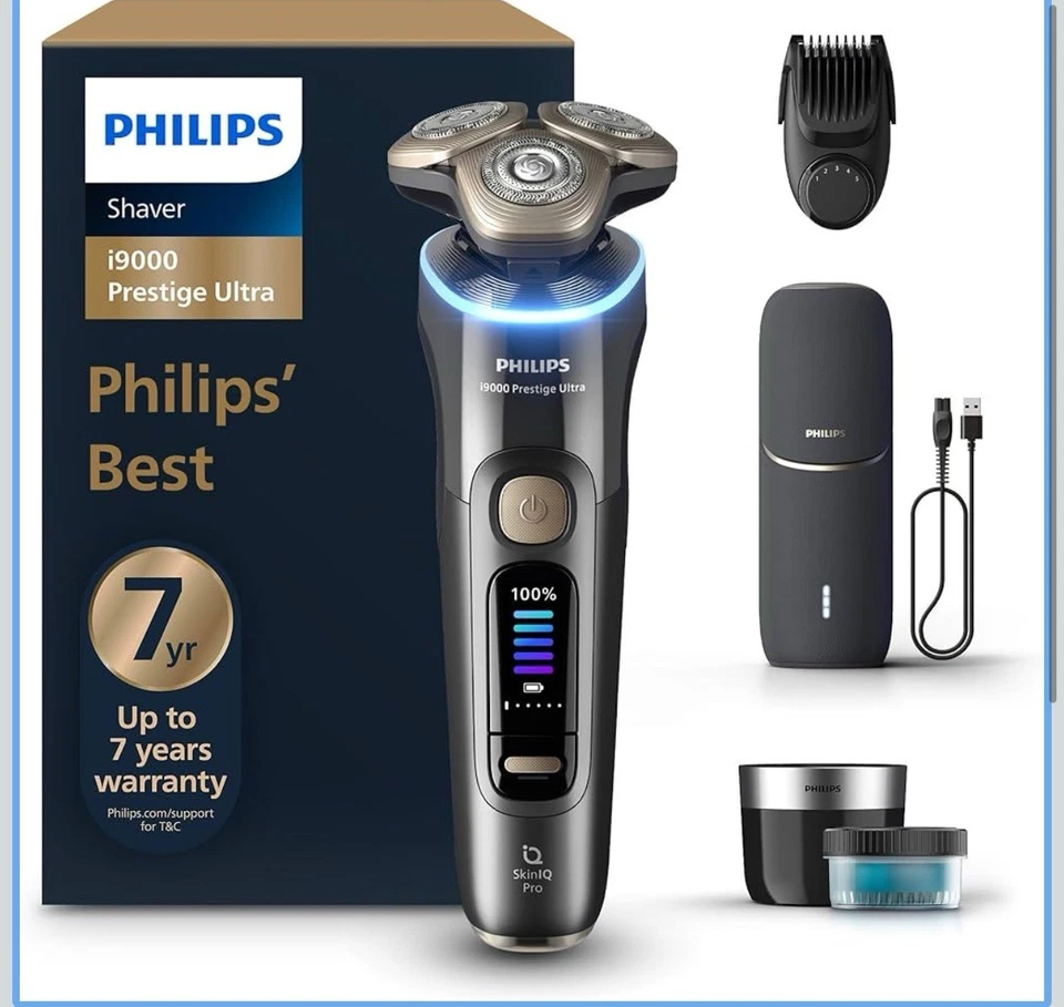Philips Shaver I9000 Prestige Ultra Wet & Dry Electric Skin IQ Pro XP9402/46 - Image 1 of 4