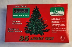 Vintage NEU Rotlichter Zauberwald, 35 Lichter Set - Bild 1 von 3