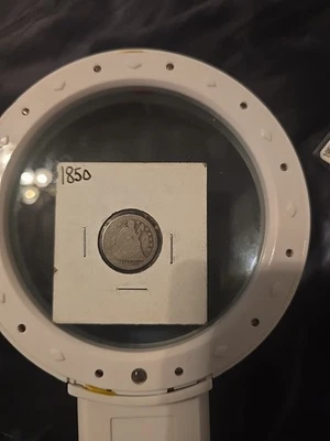 1850-P Seated Liberty Silver Dime Good (G) Problem Free! - Image 1 of 2