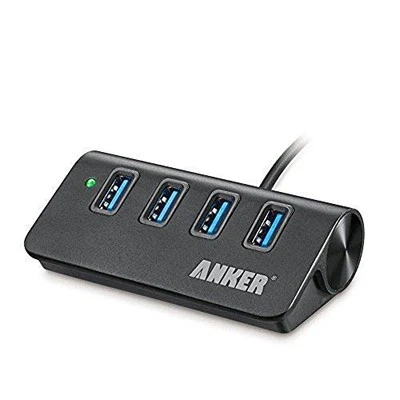 Anker 4-Port USB 3.0 Unibody Aluminum Portable Data Hub with 2ft USB 3.0 Cable - Image 1 of 4