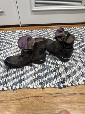 A.S. 98 Simon Nero Women’s Size 39 (8.5 US) Smoke/Nero/Uva Leather - Image 1 of 4