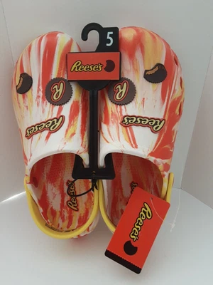 NWT Reese’s Girl's Clog Molded Lightweight Sandals Size 5 Peanut Butter Cup - Image 1 of 4