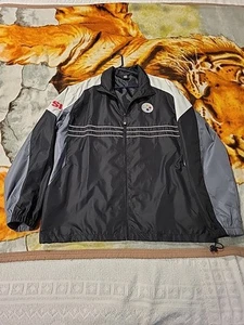 Pittsburgh Steelers Windbreaker Jacket Mens XL NFL Reebok Sports Illustrated SI - Picture 1 of 8