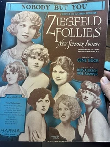 Partituras M 1923 Ziegfeld Follies edición verano NADIE MÁS QUE TÚ - Imagen 1 de 1