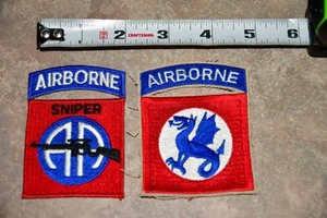 Toppe da cecchino vintage US Army 508th aviotrasportate e 82 aviotrasportate - Foto 1 di 2