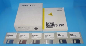 Borland Quattro Pro for Windows Version 5.0 1993 w Instruction Book and Disks - Picture 1 of 3