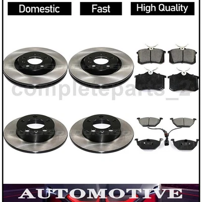 Комплект дисковых тормозных колодок ротор дискового тормоза подходит для Volkswagen Jetta DuraGo 1999-2004 годов выпуска 6 шт. - Изображение 1 из 4