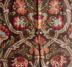 Lee Jofa New Sevilla Chocolate Designer Fabric Remnant 24"x24" - Picture 1 of 2