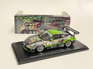 Spark Porsche 991 GT3 Cup 1/43 Rivas Team Black Falcon Art Car Rare! - Foto 1 di 14
