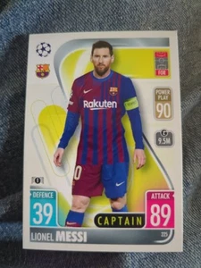 2021-22 Topps Match Attax UEFA Lionel Messi Capitano #225 FC Barcelona Card - Foto 1 di 2