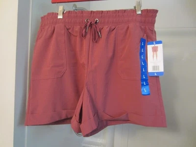 NUEVO CON ETIQUETAS Mujer Bolsa de Papel Puños Pantalones Cortos Danskin Talla L Color Arcilla Cósmica Foto 1 de 4