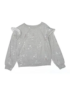 Joe's Jeans Girls Silver Sweatshirt 8 - Picture 1 of 2