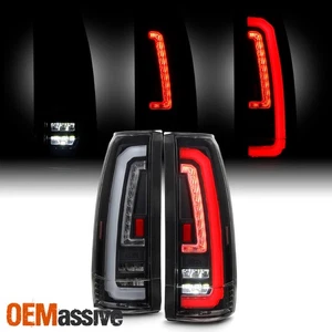 For Chevy/GMC C1500/K1500 Surburban/Tahoe Yukon Blazer LED Tail Lights Black - Picture 1 of 10