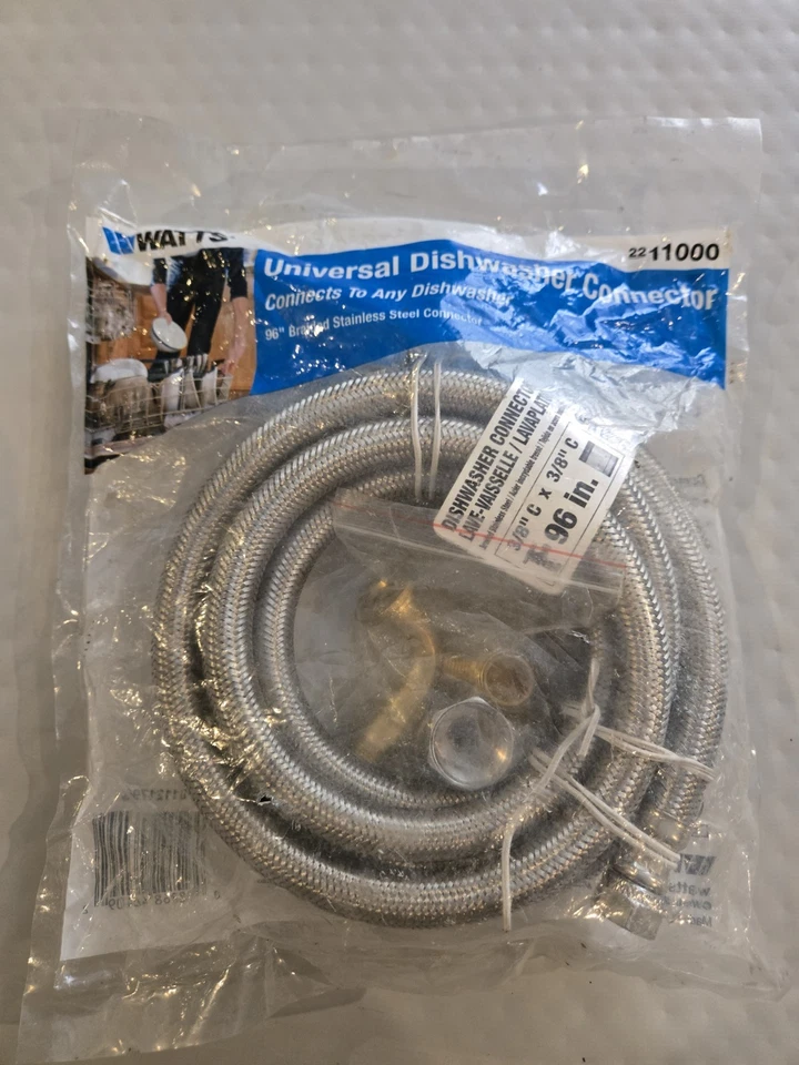 WATTS DISHWASHER CONNECTOR 3/8" C X 3/8" C, 96 INCH LONG Foto 1 de 3