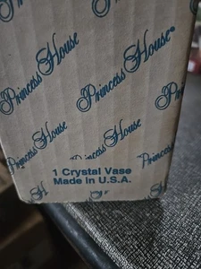 Vintage Prinzessinnenhaus mundgeblasene Kristall Vase - Bild 1 von 3